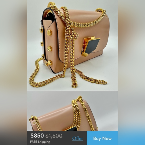 Jimmy Choo snake skin Lockett bag - Picture 9 of 9